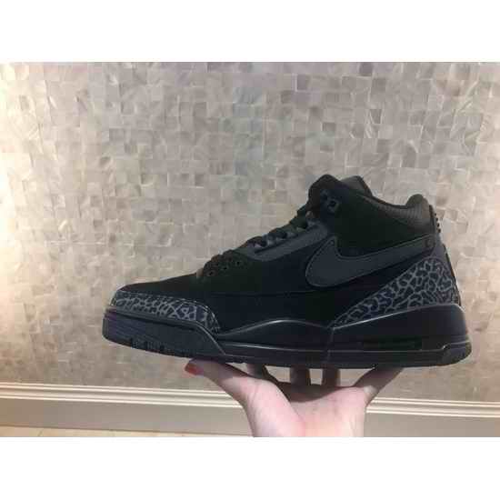 Air Jordan 3 Retro Black Drak Grey GRN Men Shoes